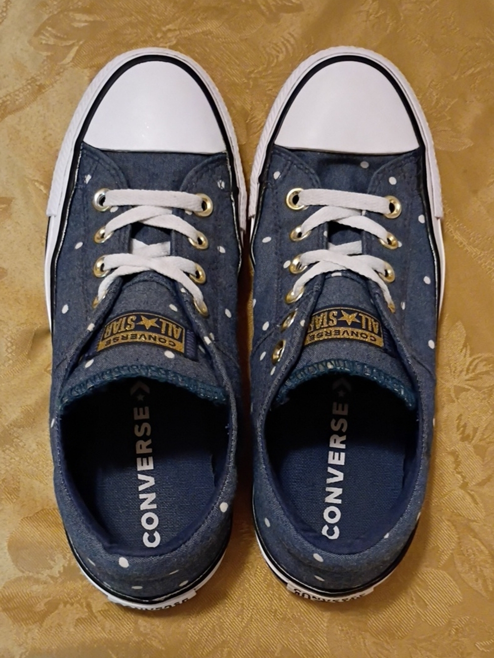 Converse Chuck Taylor All Star Polka Dot - Navy Women's 8.0 Men's 6.0 - Picture 5 of 10